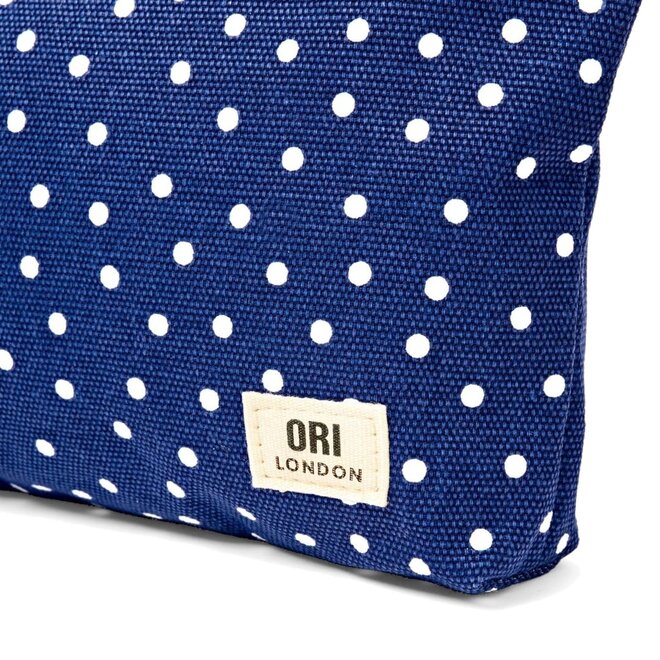 Pouch Maida Vale Navy Polka Dot Medium