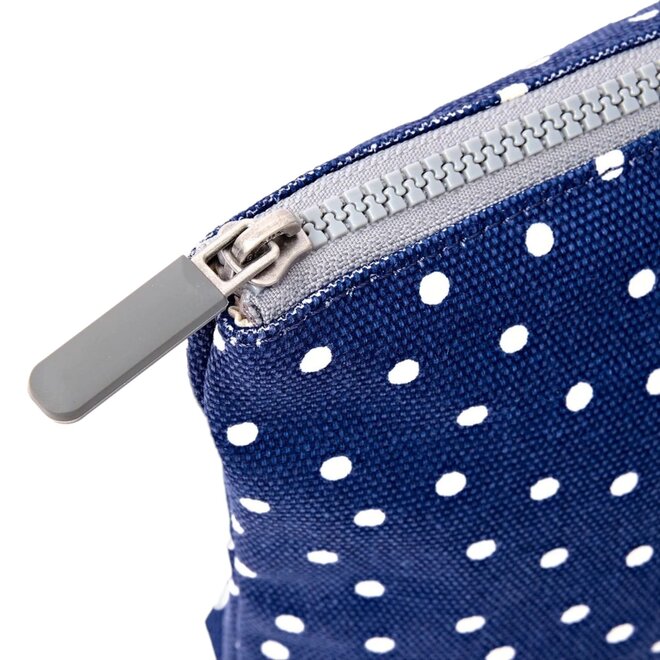 Pouch Maida Vale Navy Polka Dot Medium