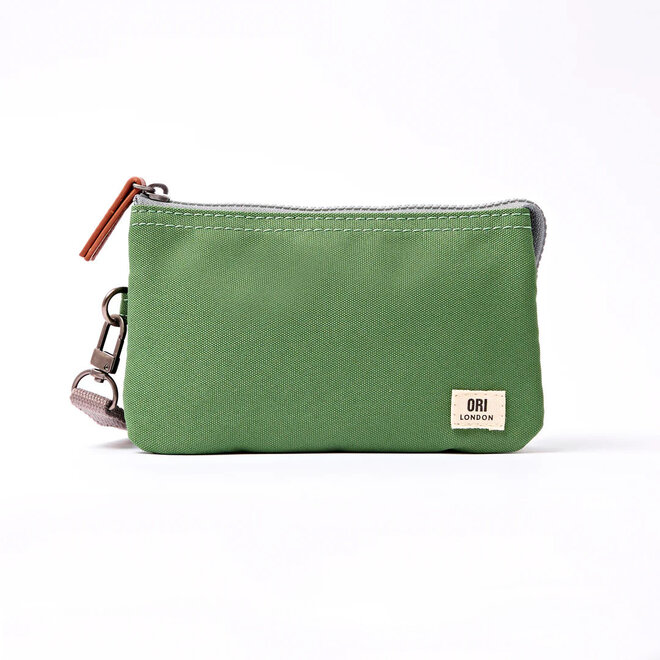Carnaby Wallet Medium Artichoke with Wrist Strap
