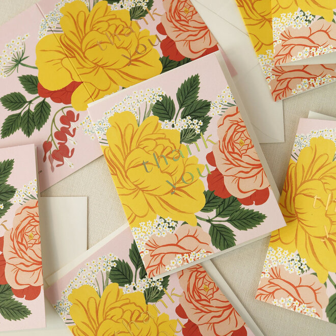 Card Garden Roses Thank You