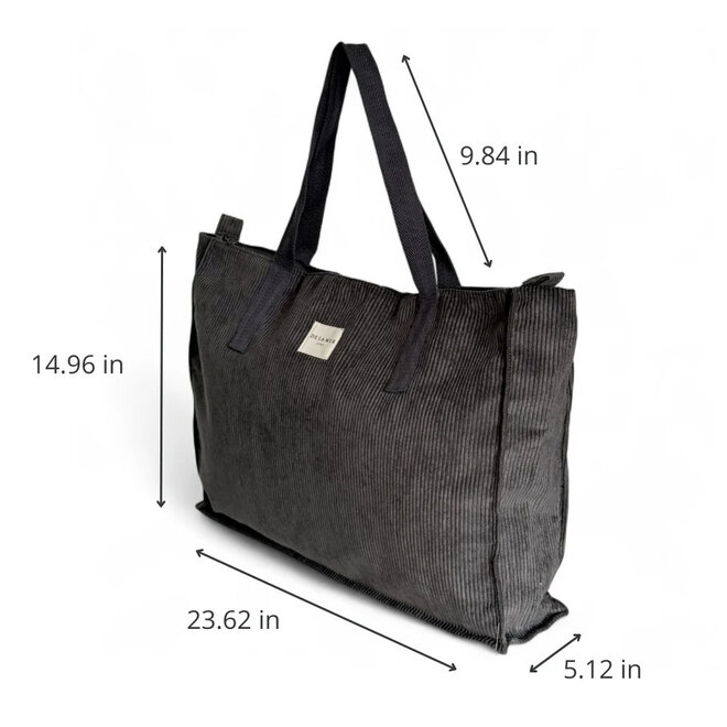 Weekender Bag Corduroy Charcoal