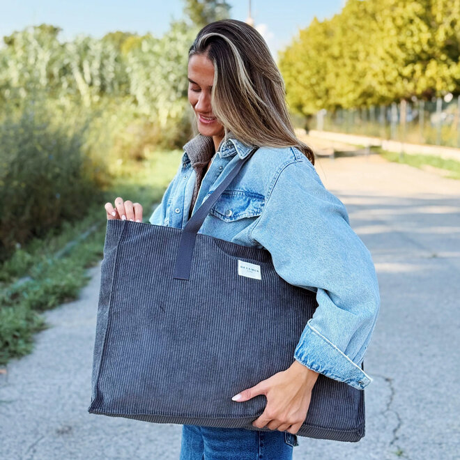 Weekender Bag Corduroy Charcoal