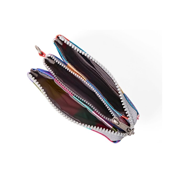 Carnaby Wallet Wide Multi Stripe Small