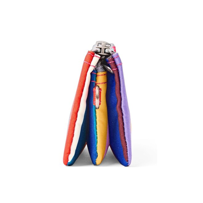 Carnaby Wallet Wide Multi Stripe Small