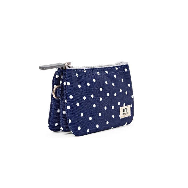 Carnaby Wallet Navy Polka Dot Small