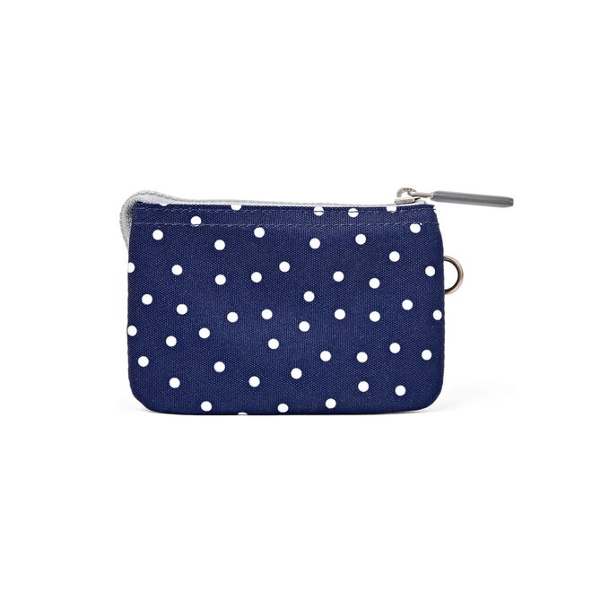 Carnaby Wallet Navy Polka Dot Small
