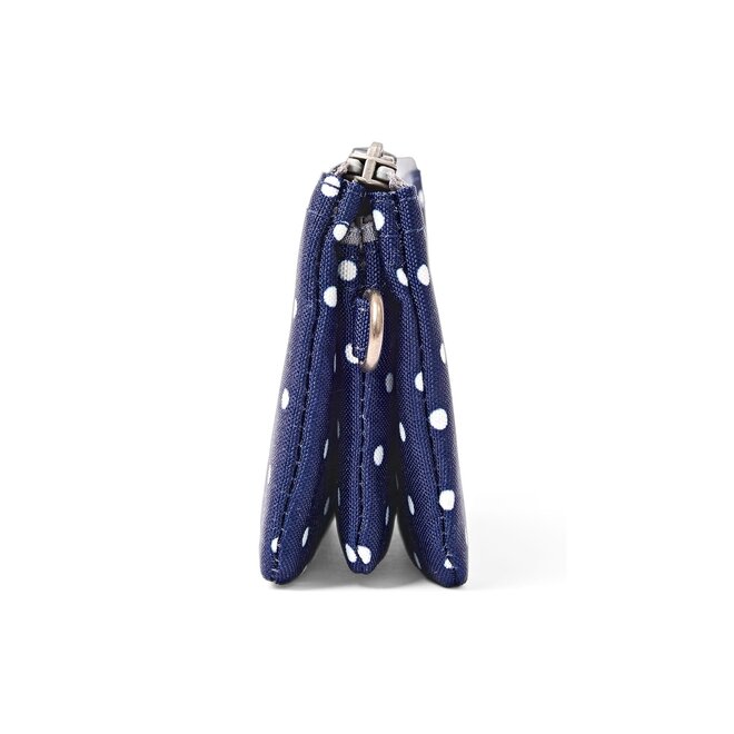 Carnaby Wallet Navy Polka Dot Small