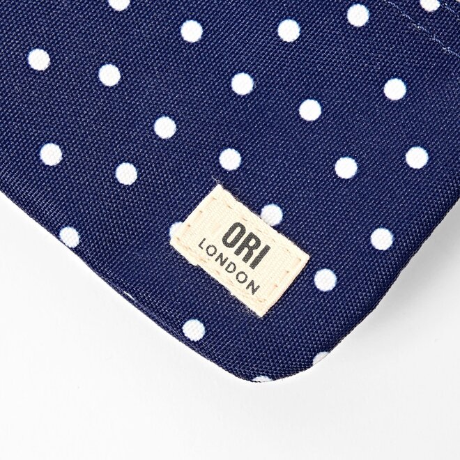 Carnaby Wallet Navy Polka Dot Small