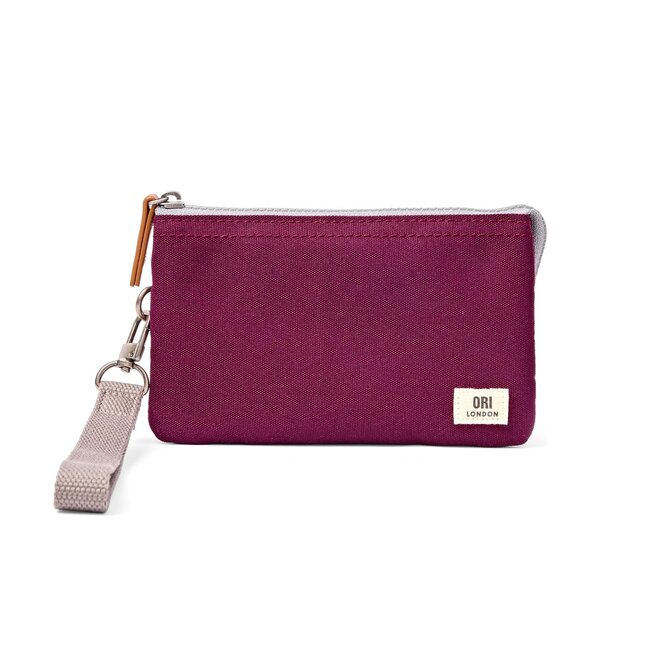 Carnaby Wallet Medium Cherry Lacquer with Wrist Strap