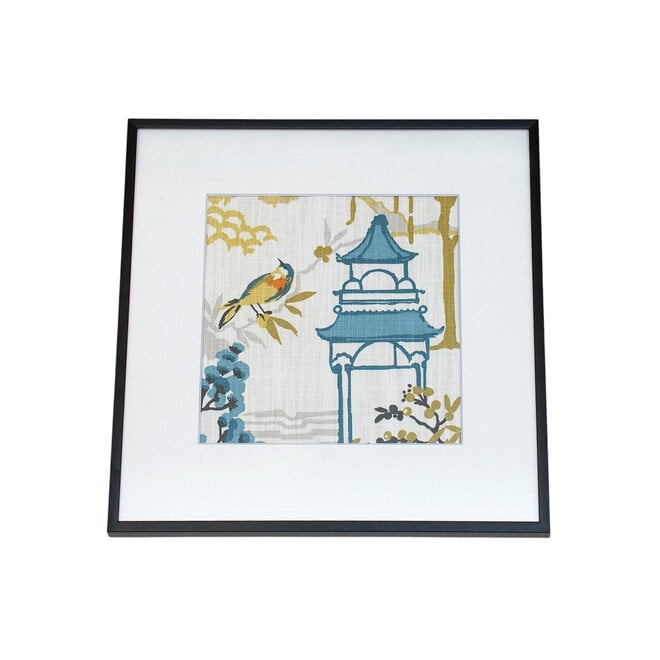 Framed Fabric Pagoda Spice