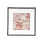 Framed Fabric Chinoiserie