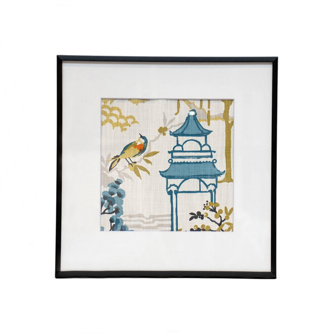Framed Fabric Pagoda Spice