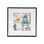 Framed Fabric Pagoda Spice