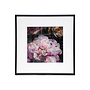 Framed Fabric Velvet Dark Flowers