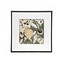 Framed Fabric Dorvel Bouquet Green