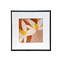 Framed Fabric Pink Modern Floral