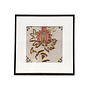 Framed Fabric Embroidered Flower