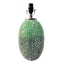 Table Lamp Base Ombre Mosaic Green 16"