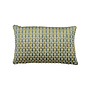 Pillow Geometric Velvet Green 17.5 x 11.5in