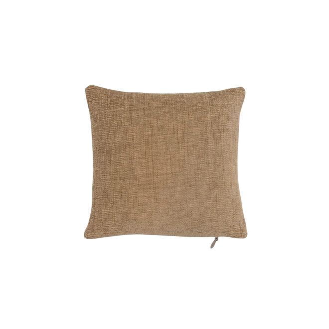 Mini Pillow Poppy Sprig Ochre 9 x 9in
