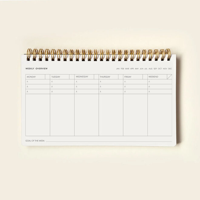 Weekly Planner Undated Wild Flowers