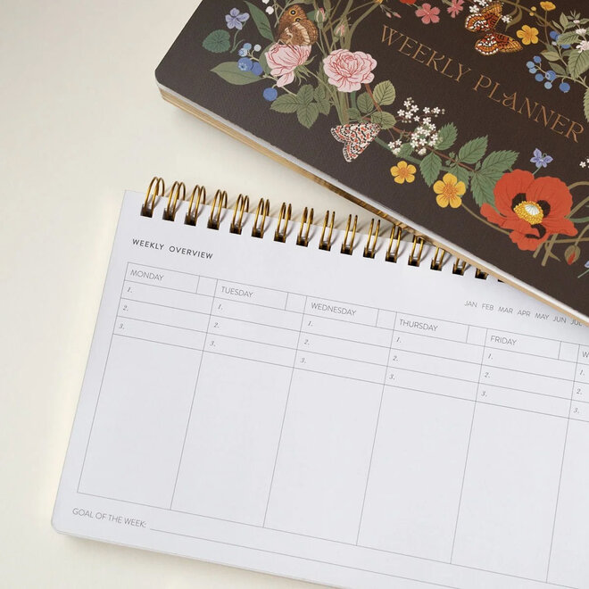 Weekly Planner Undated Wild Flowers