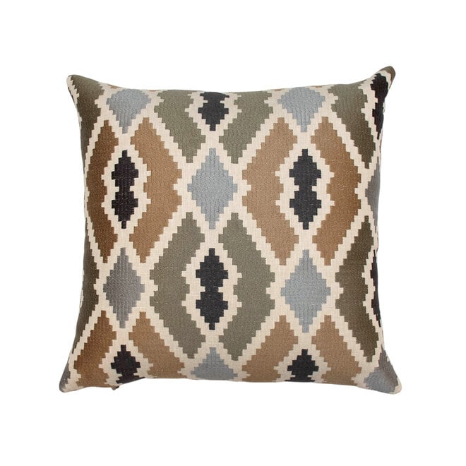 Pillow Geometric Embroidered 18 x 18in
