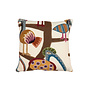 Pillow Polly Crewel 16 x 16in