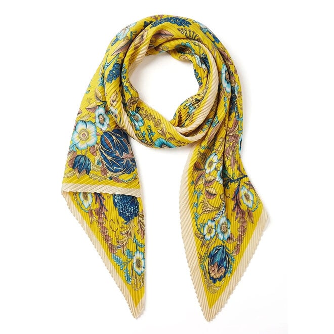 Scarf Birdie Plissé Yellow