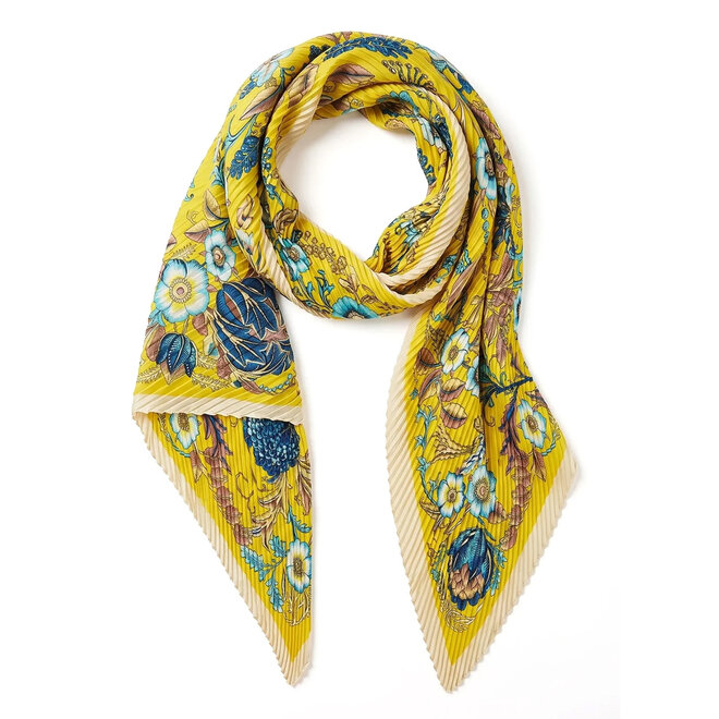 Scarf Birdie Plissé Yellow
