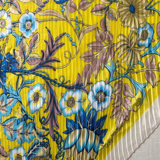 Scarf Birdie Plissé Yellow