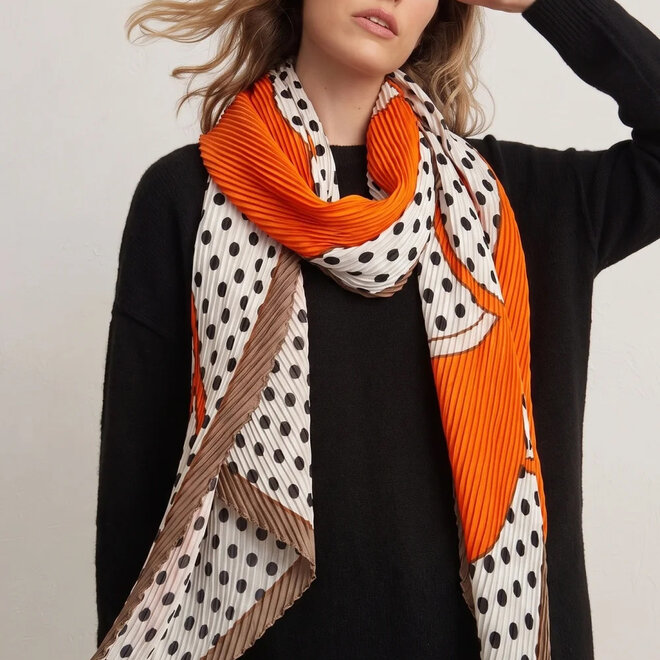Scarf Paige Plissé Orange