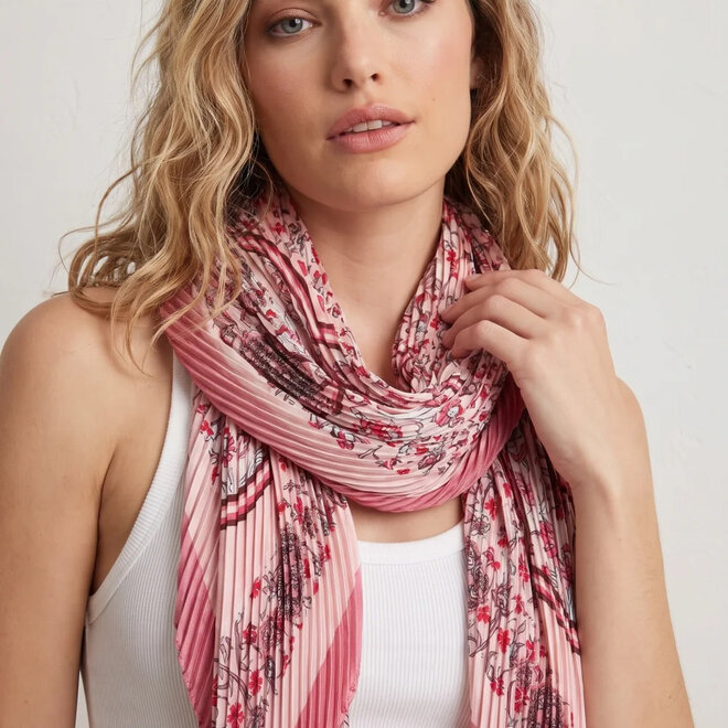 Scarf Posie Plissé Pink