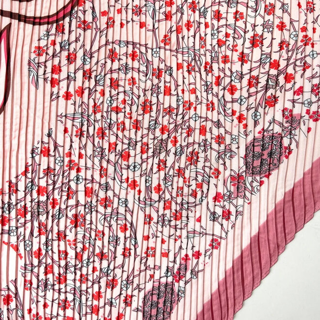 Scarf Posie Plissé Pink