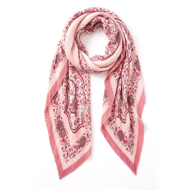 Scarf Posie Plissé Pink