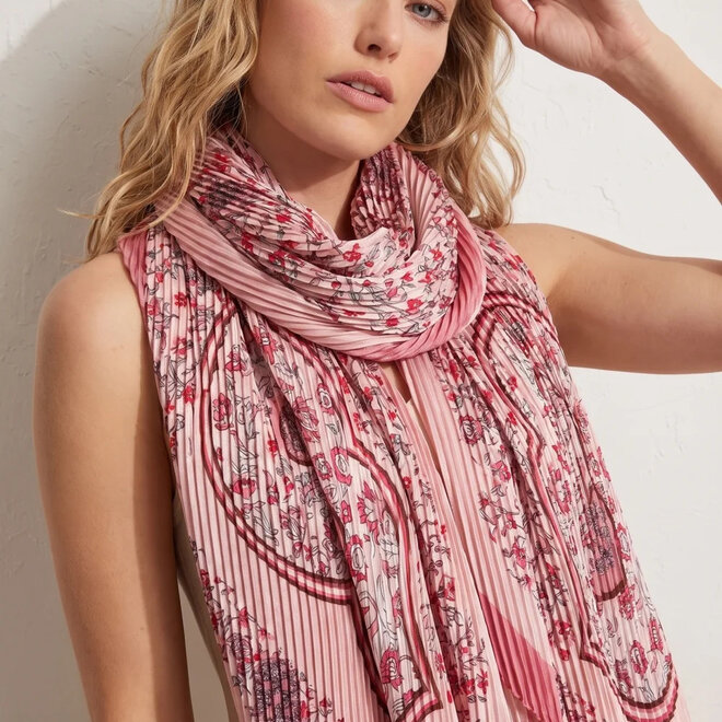 Scarf Posie Plissé Pink