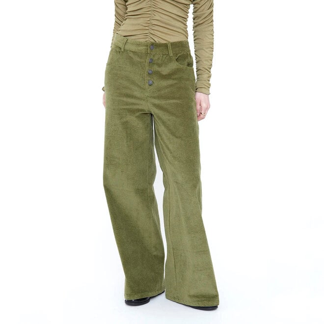 Trousers Corduroy Olive Green