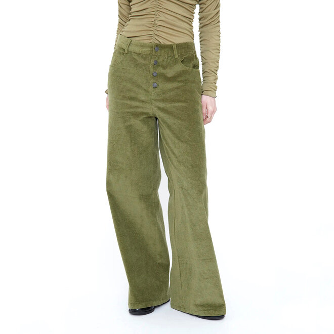 Trousers Corduroy Olive Green
