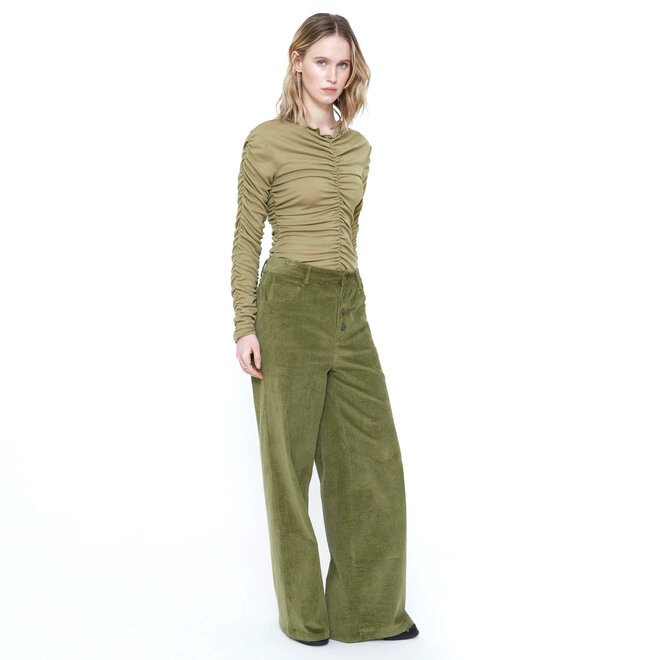 Trousers Corduroy Olive Green