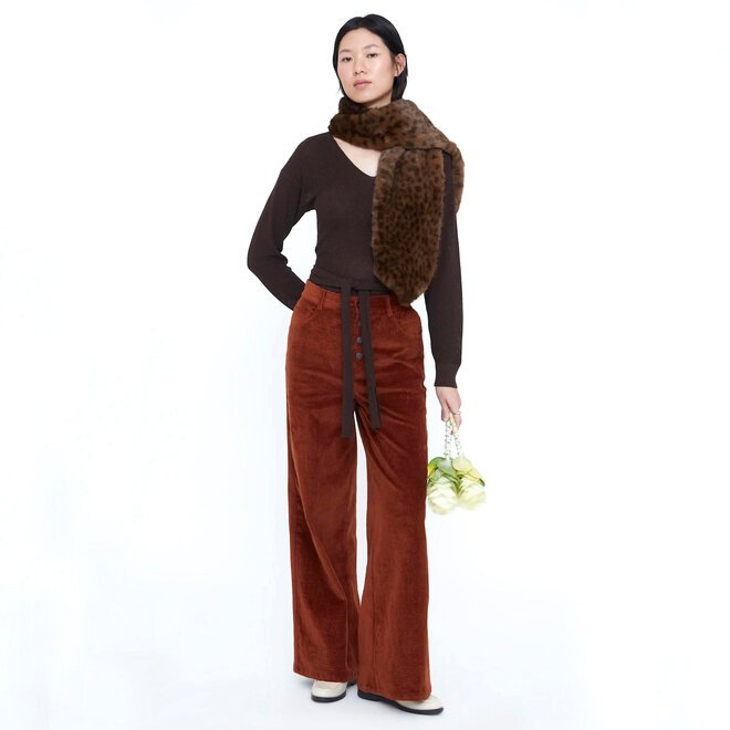Trousers Corduroy Terracotta