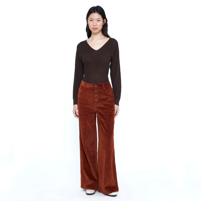 Trousers Corduroy Terracotta