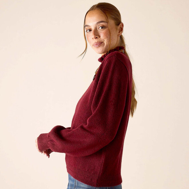 Sweater Sabrina Cabernet