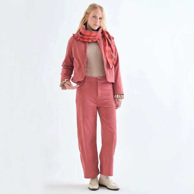 Trousers Corduroy Pink