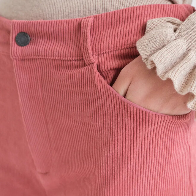 Trousers Corduroy Pink