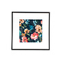 Framed Fabric Velvet Floral Pond