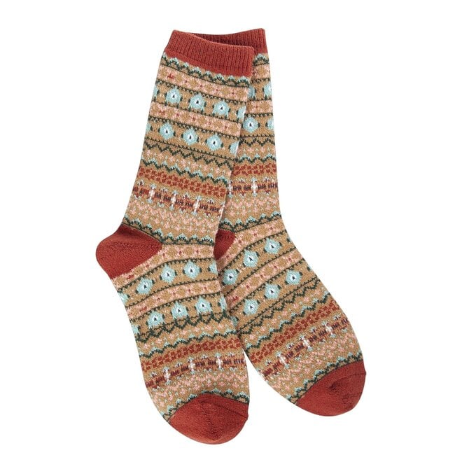 Socks Mini Crew Nordic Brown