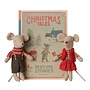 Christmas Twin Mice Little Sister & Brother in Book