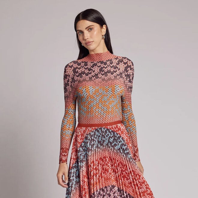 Top Sienna Bohemian 3D Honeycomb LS OS