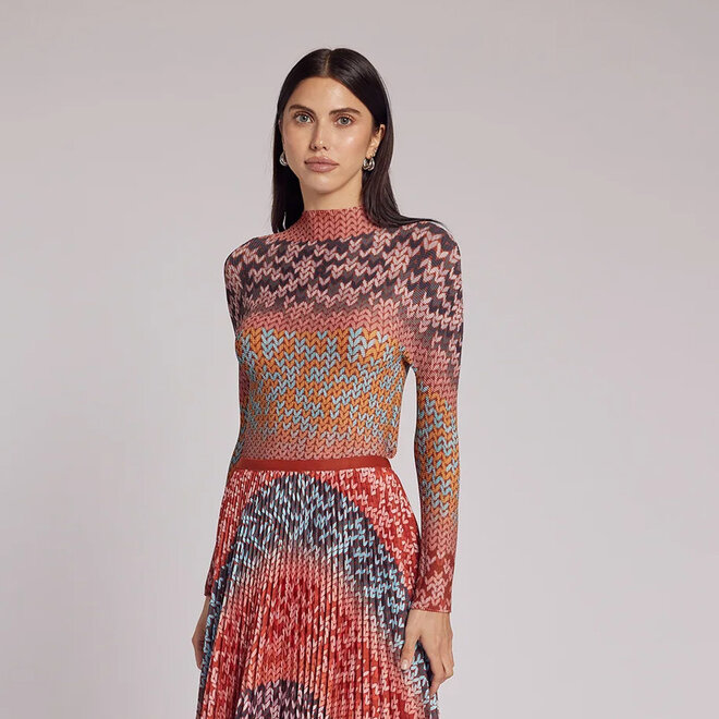 Top Sienna Bohemian 3D Honeycomb LS OS