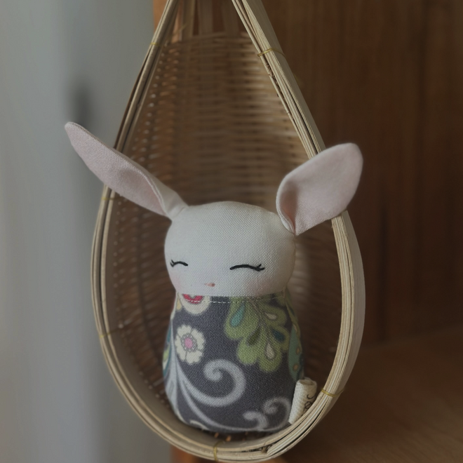 Mini Bunny Floral Midnight